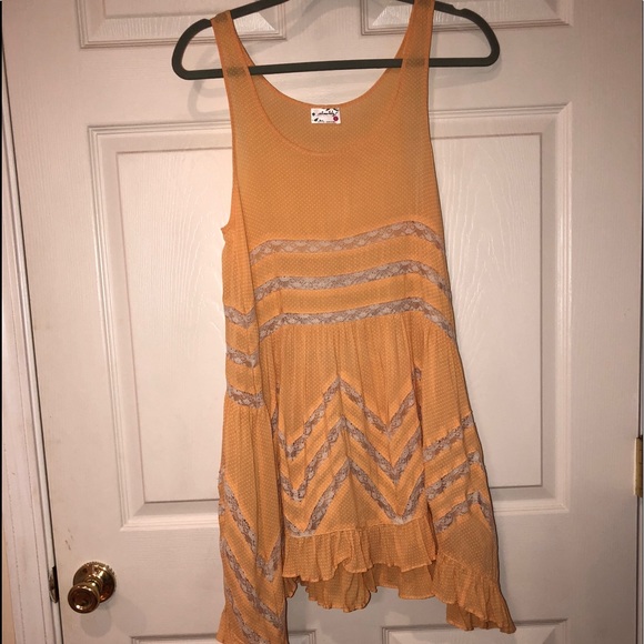 Free People hippie bohemian trapeze slip dress - Picture 2 of 7